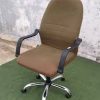 Korea Fabric Chair In Brown Color