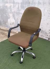 Korea Fabric Chair In Brown Color