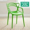 Simple Plastic Chair In Multi Color